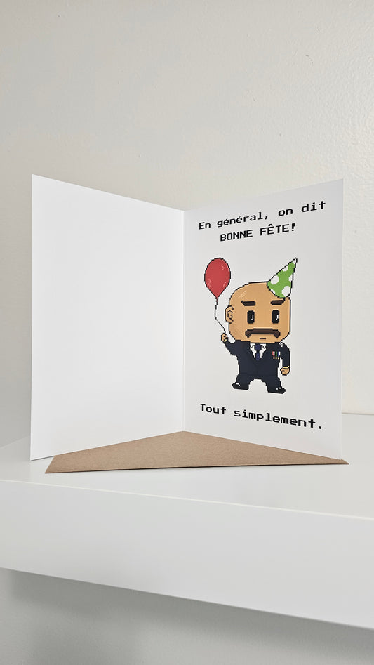 Carte de fête : Le général