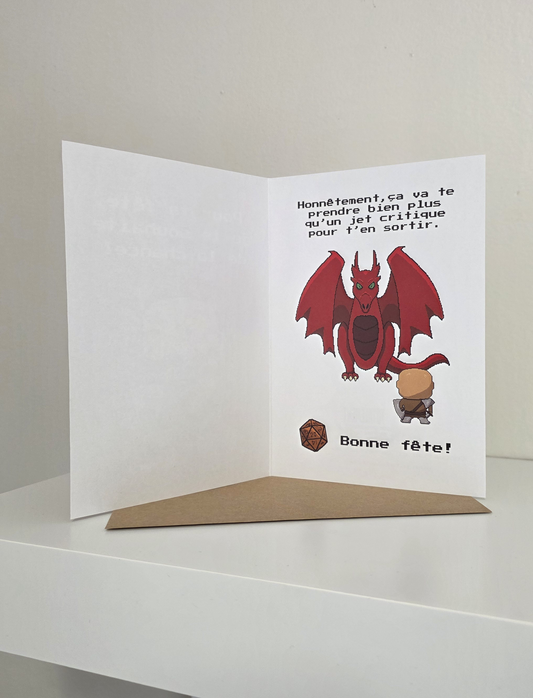 Carte de fête : Bonne chance