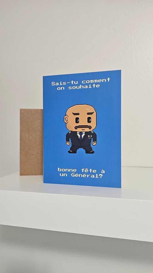 Carte de fête : Le général
