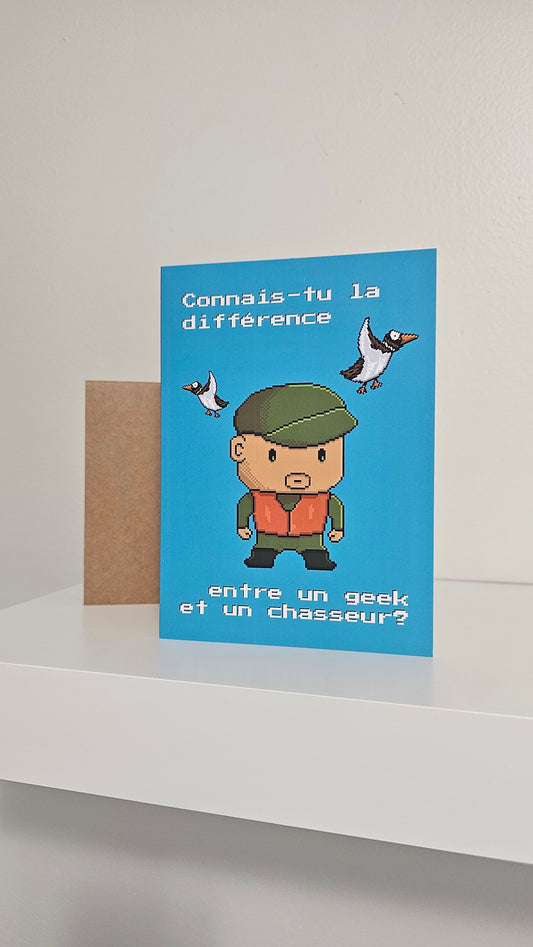 Carte de fête : Le chasseur