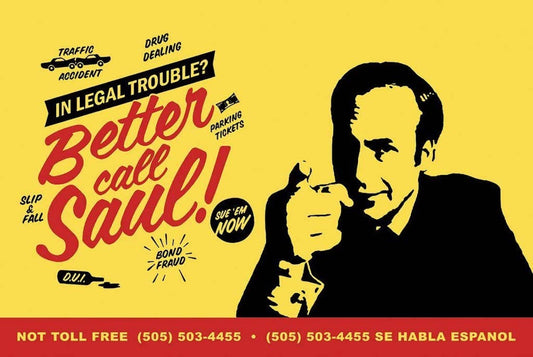 Affiche 36" x 24" : Better call Saul !