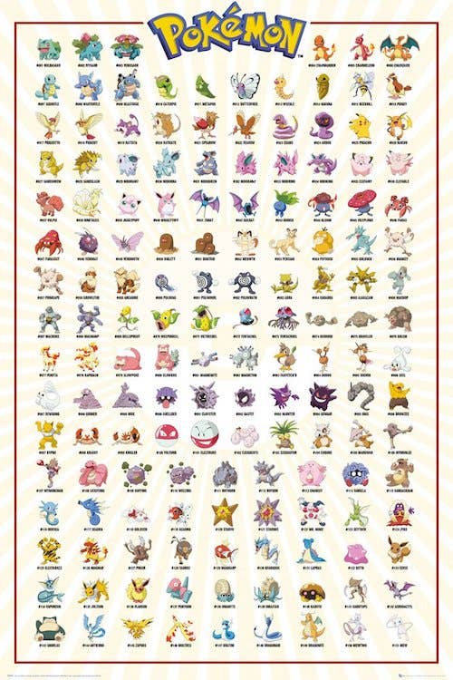 Affiche 24" x 36" : Pokémon