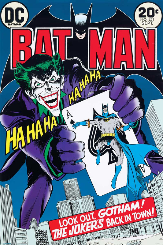 Affiche 24" x 36" : Batman #251 « La revanche à cinq du Joker ! »