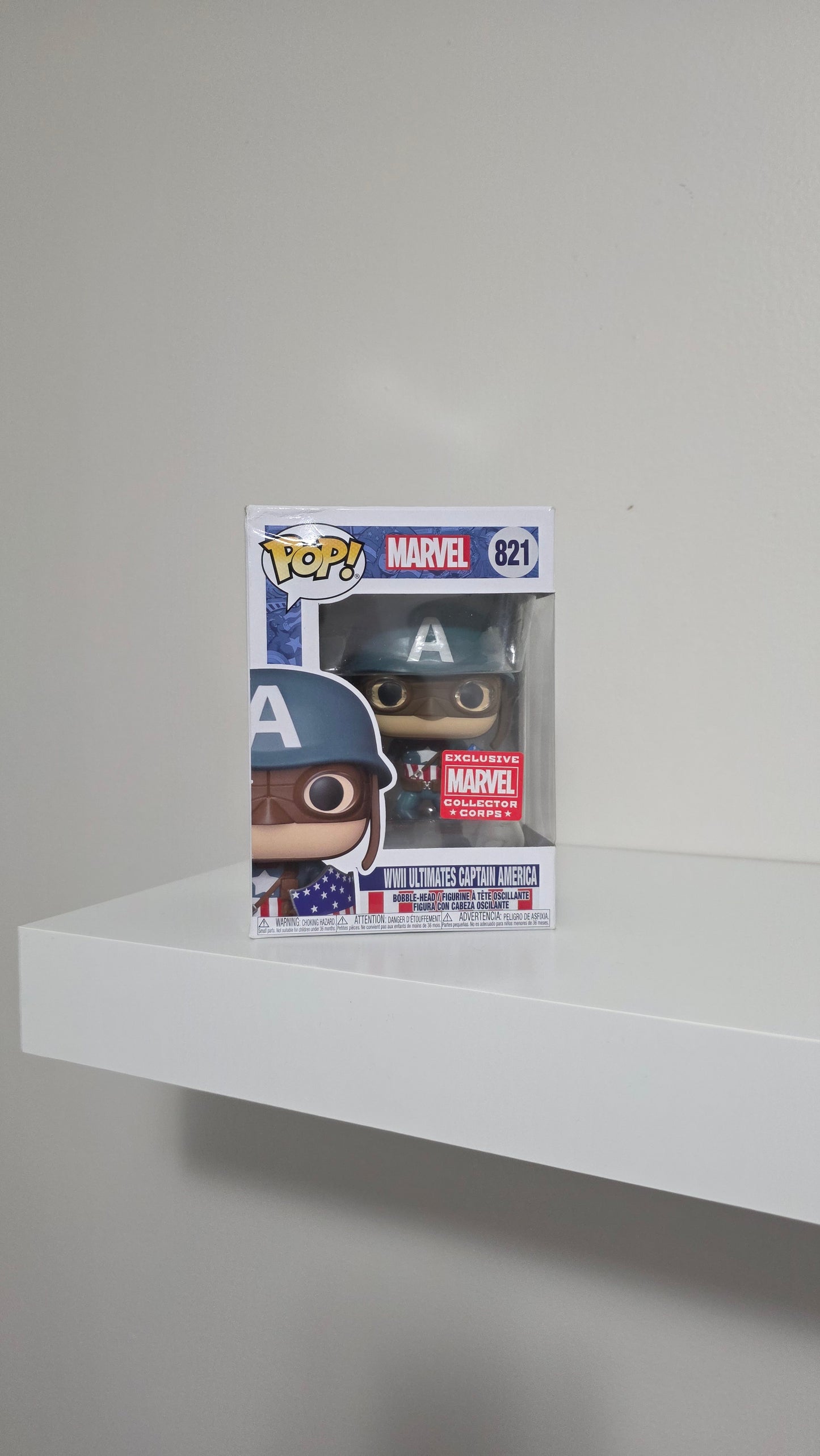 Funko Pop! WWII Ultimates Captain America #821 (Marvel)
