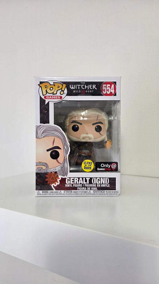 Funko Pop! Geralt Igni - Gamestop #554